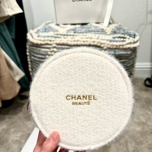 Brand new Chanel makeup bag. Comes with free Chance paper bag